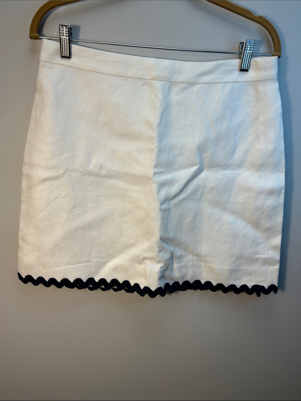 J. Crew White Mini Skirt